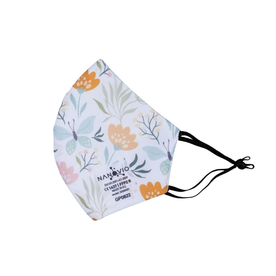 Nanovio FFP2 Maske réutilisable - Fleurs de Printemps