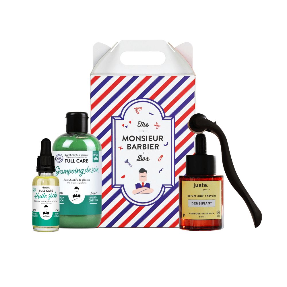 Monsieur BARBIER - Coffret de soin anti-chute de cheveux - THE JUSTE BARBIER BOX