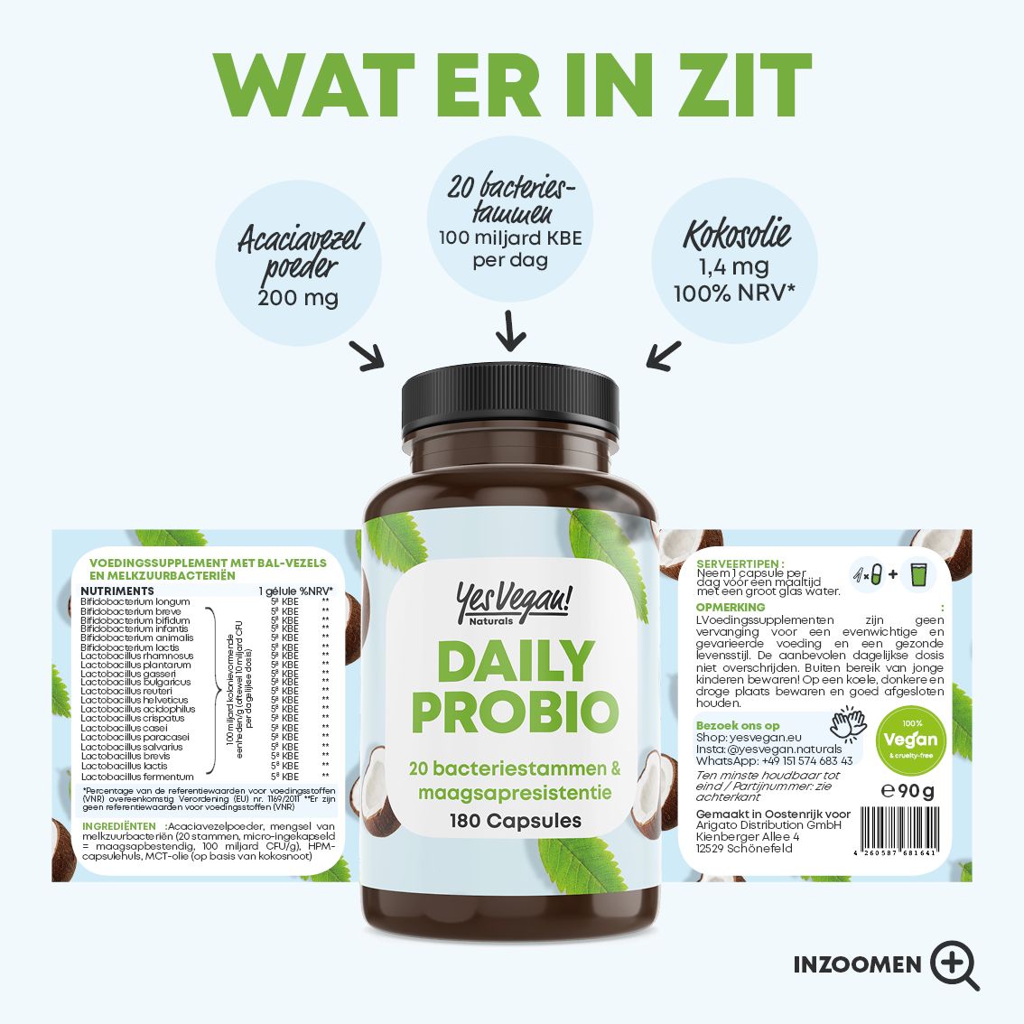 Vergelijking van Daily Probio met alternatieven: voordelen zoals vegan, natuurlijke ingrediënten, Oostenrijk.