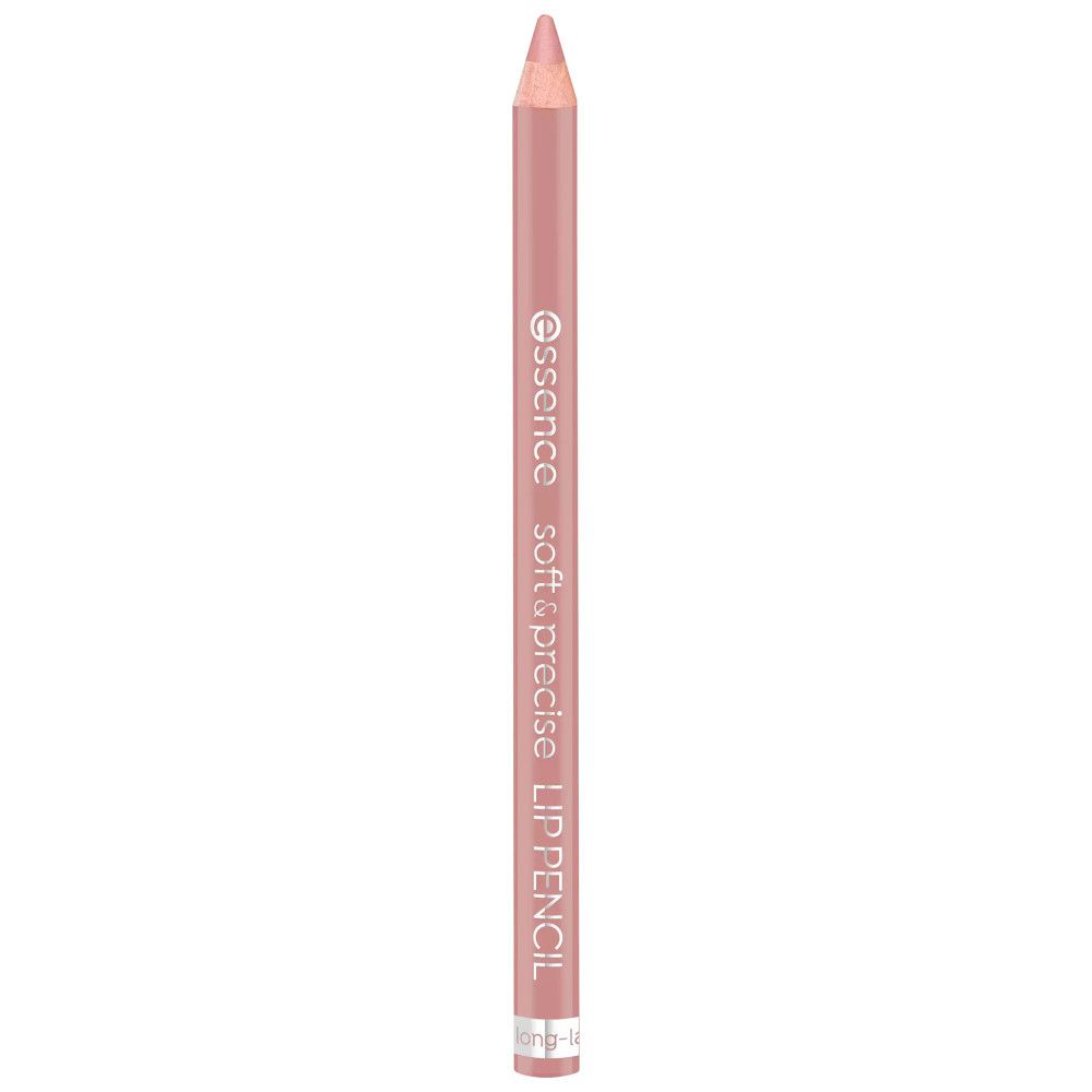 Essence Soft & Precise lipliner. Roze lipliner met punt. Opschrift op de lipliner.