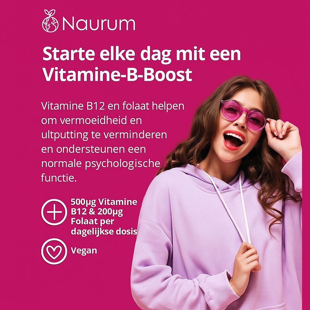 Naurum Vitamine B12 Trio Complex met Folaat