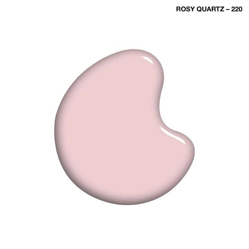 Tache de couleur de vernis à ongles rose clair. Inscription: Rosy Quartz - 220.