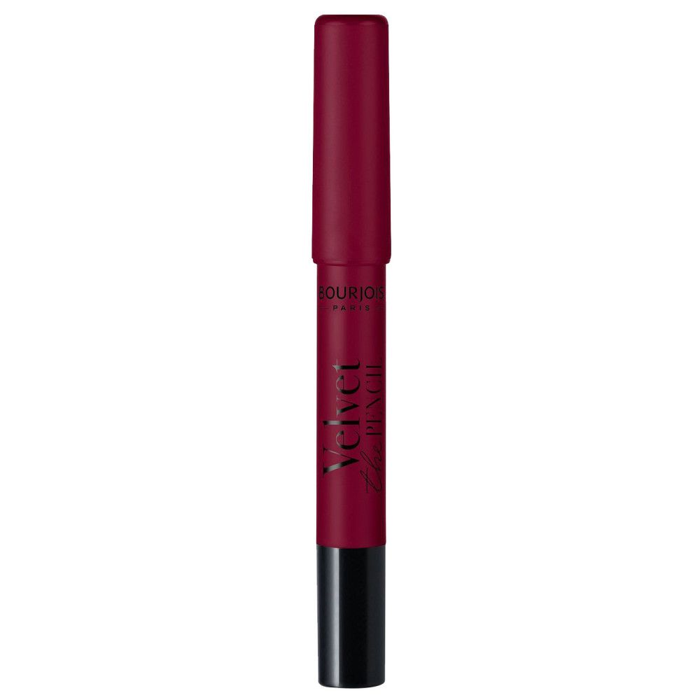 Crayon rouge à lèvres avec capuchon. Inscription: Velvet Pencil.