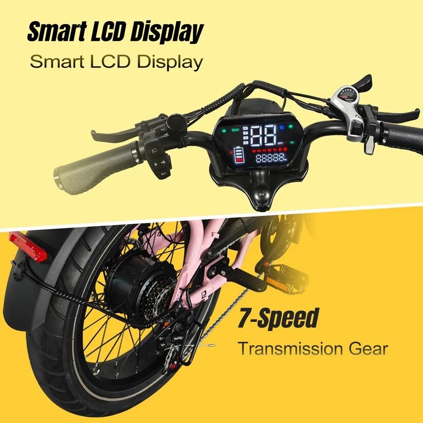AVDL T7 Elektrische forenzenfiets met bagagedrager, 48V 18Ah accu
