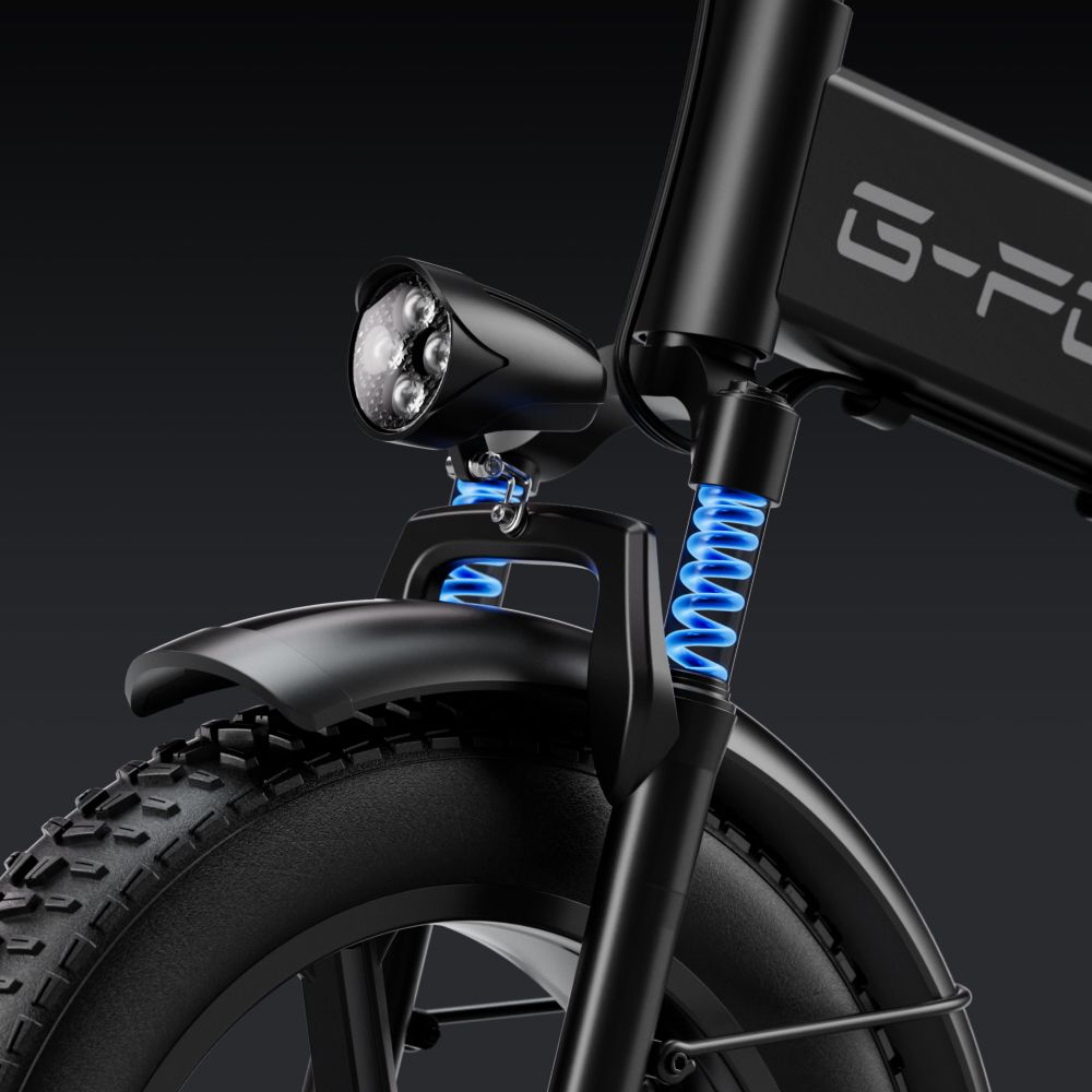 G-FORCE RC ST Vélo électrique pliant à gros pneus 20" x 4", batterie longue autonomie 48 V 20 Ah