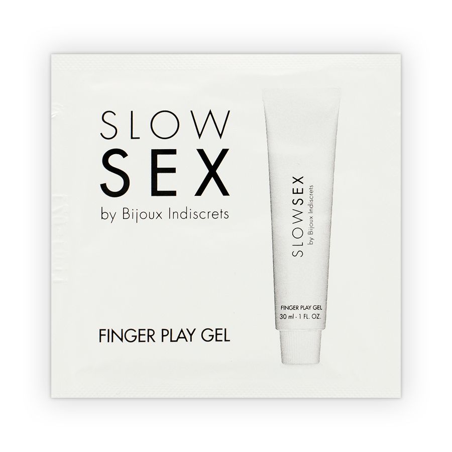 Petit tube de gel pour jeu de doigts Slow Sex par Bijoux Indiscrets.