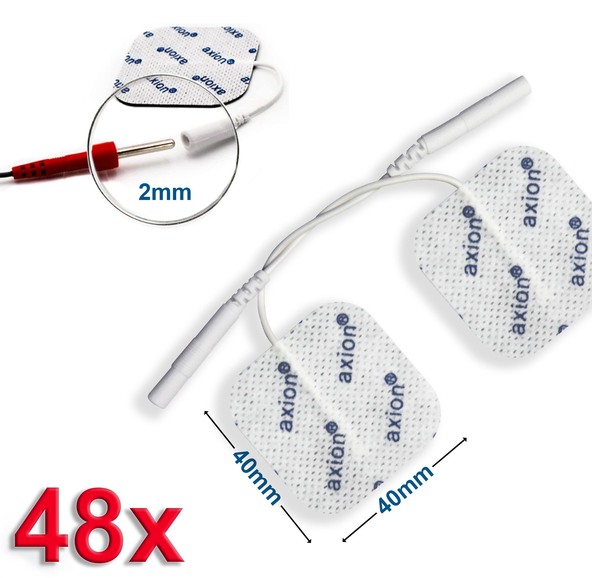axion® zelfklevende elektrodenpads 4x4 cm