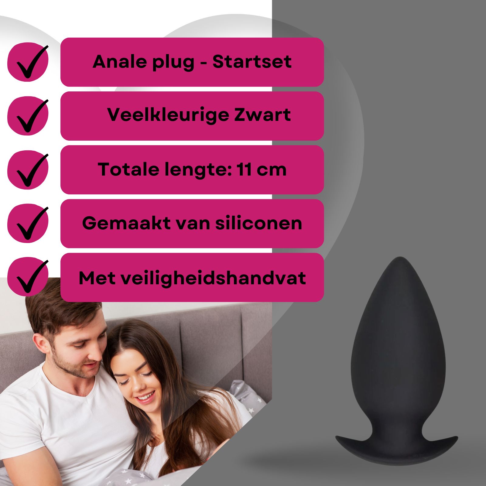 Lovelyness - Siliconen anaalplug - Trainingsmodel "Pro"