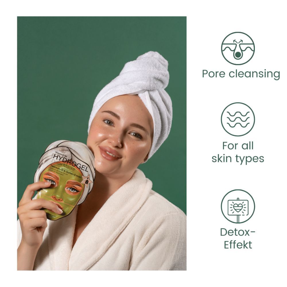 Hydrogel Detoxmasker met Tea Tree Olie & Komkommerextract