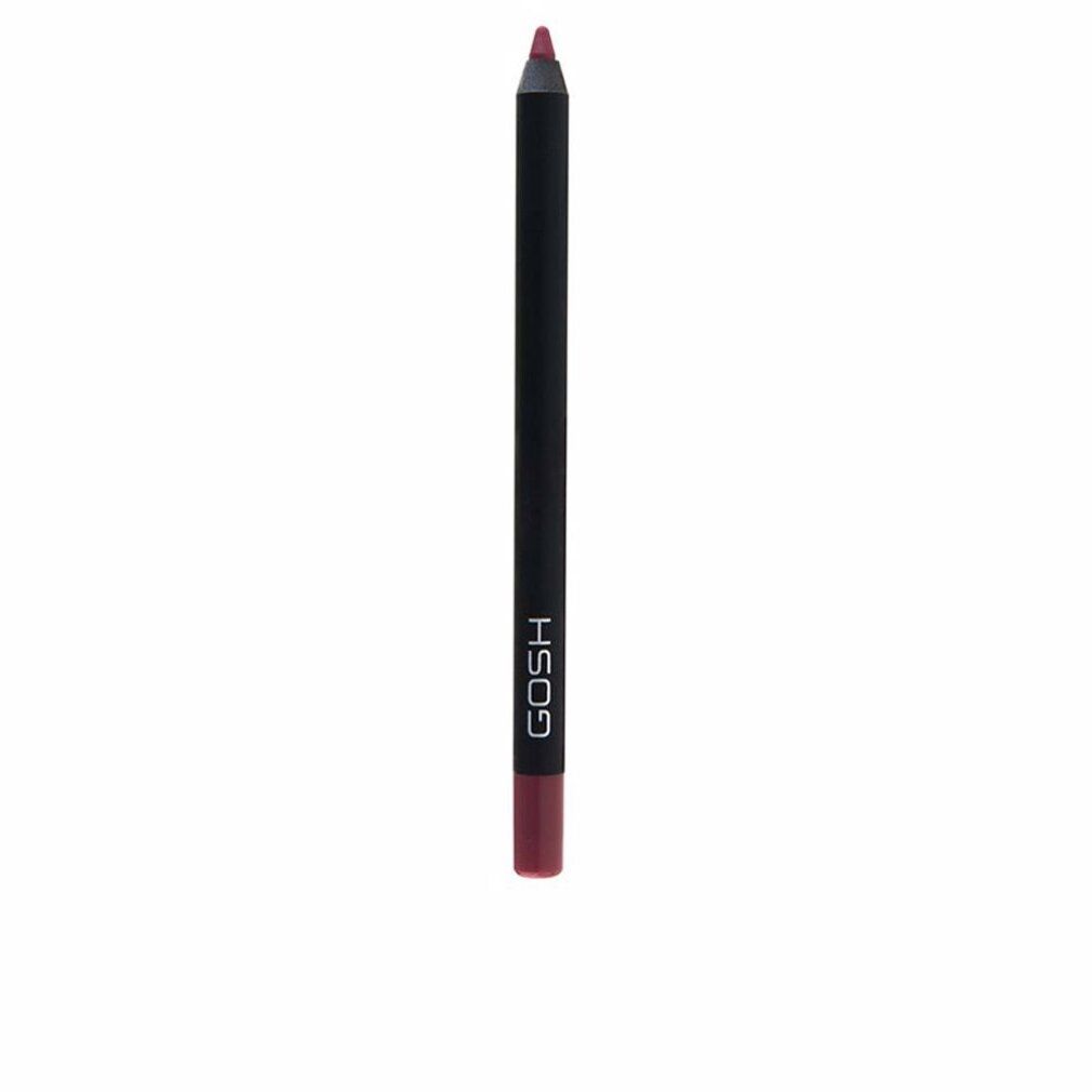 Gosh Velvet Touch Lipliner Waterproof 009 Rose. Zwarte lipliner met rode punt. Merk Gosh.
