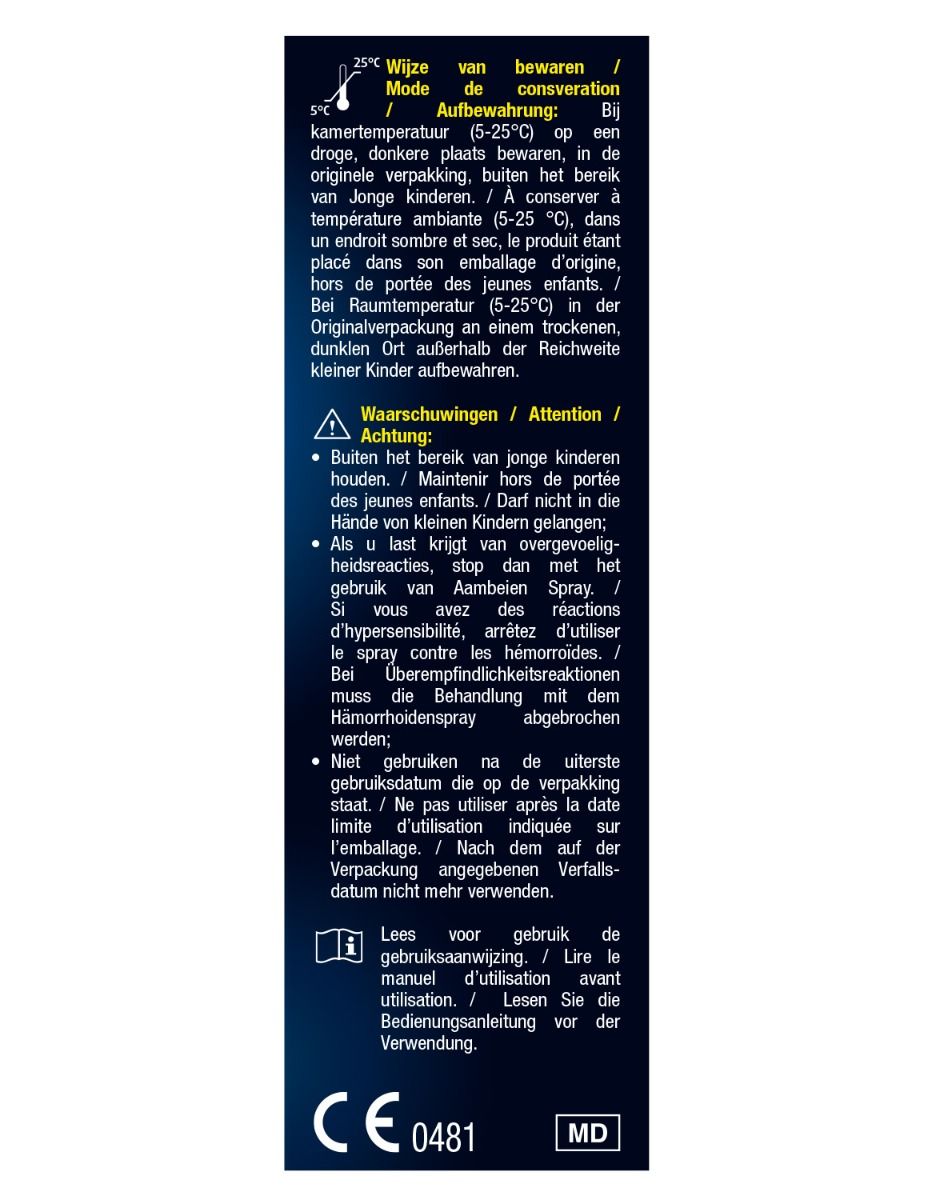 lucovitaal - Spray pour hémorroïdes CE