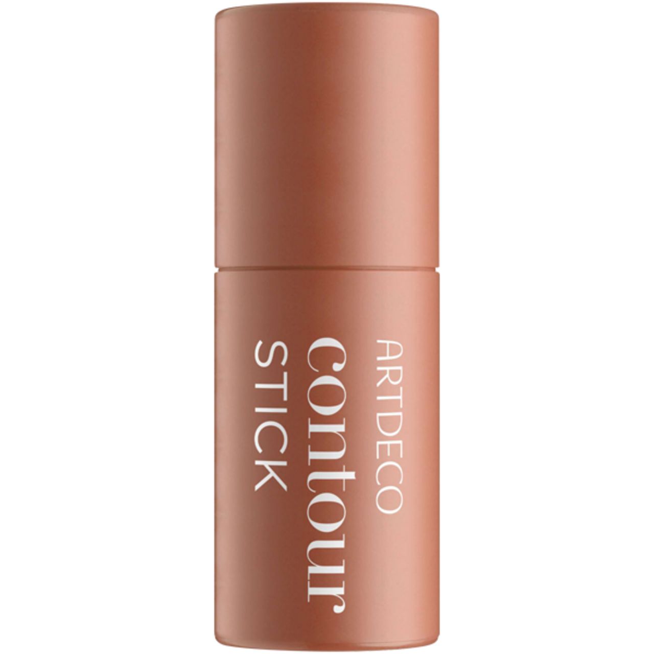 Artdeco Contour Stick. Gesloten, bruine stick met productnaam en merk gedrukt. Cilindrische vorm.