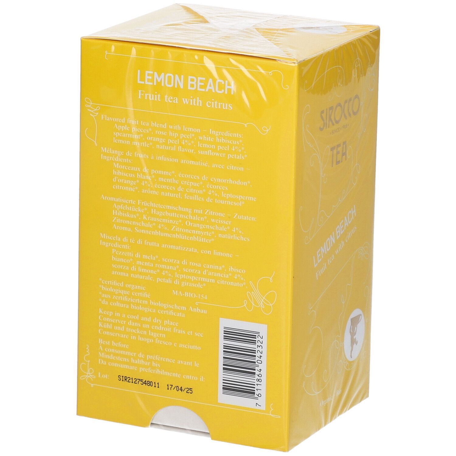 SIROCCO Sachets de thé Lemon Beach