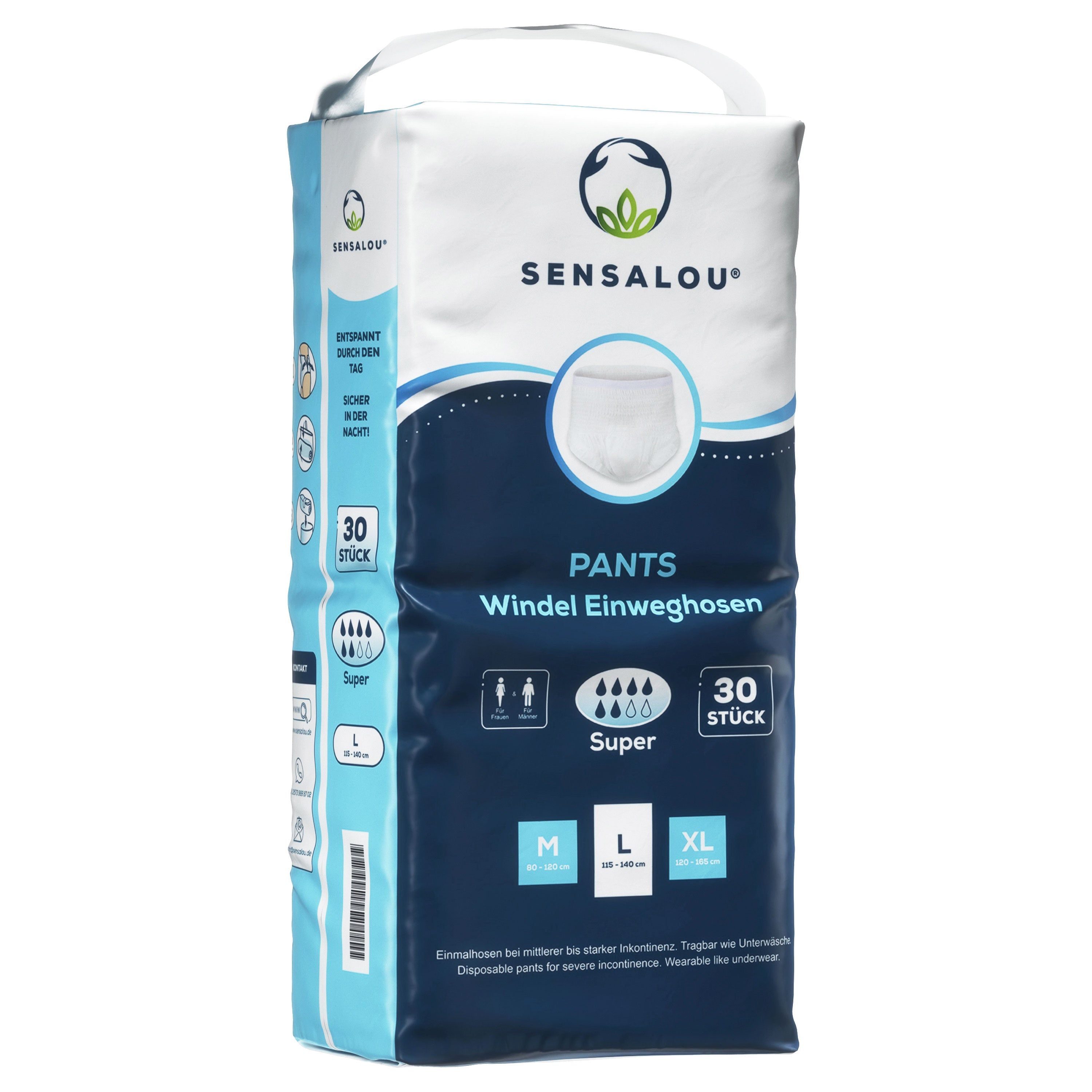 Sensalou Pantalon d'incontinence pour Adultes