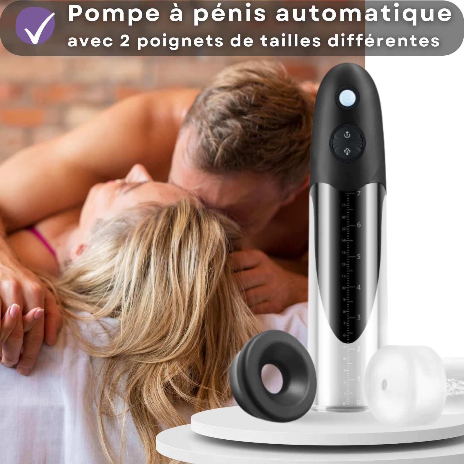 Lovelyness - Pompe à pénis électronique + insert masturbateur