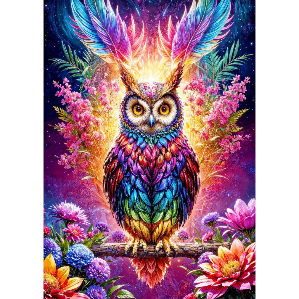 enjoy Puzzel Neon Uil 1000 delen