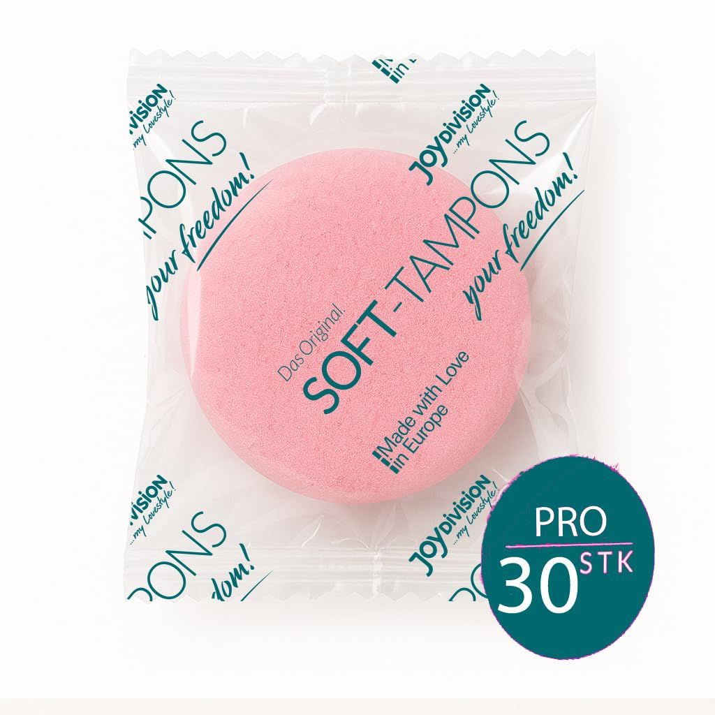 Individueel verpakte JOYDIVISION Soft Tampon PRO. Roze, rond, van zacht materiaal.