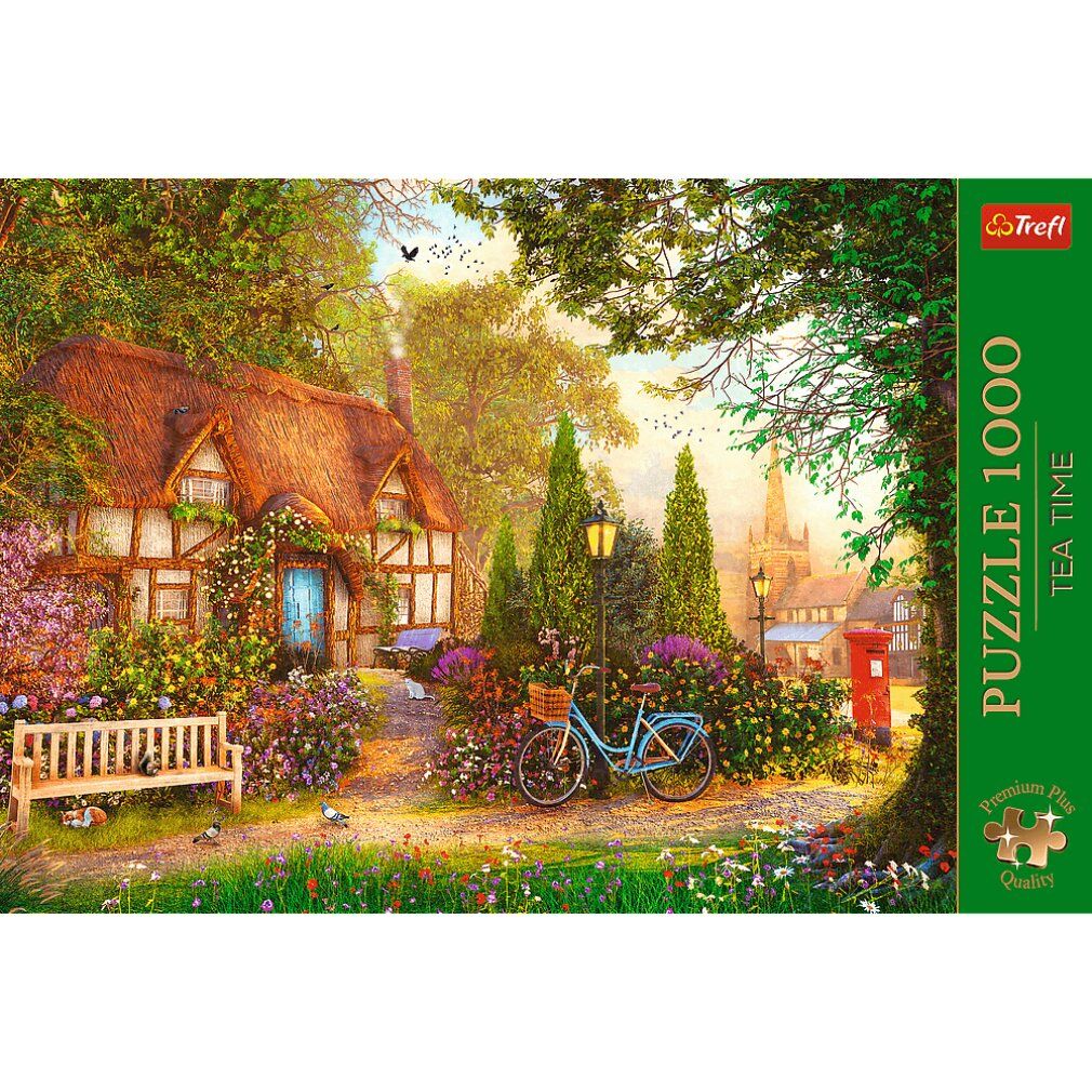 trefl Puzzel Premium Plus Theetijd: Landhuis 1000 Onderdelen