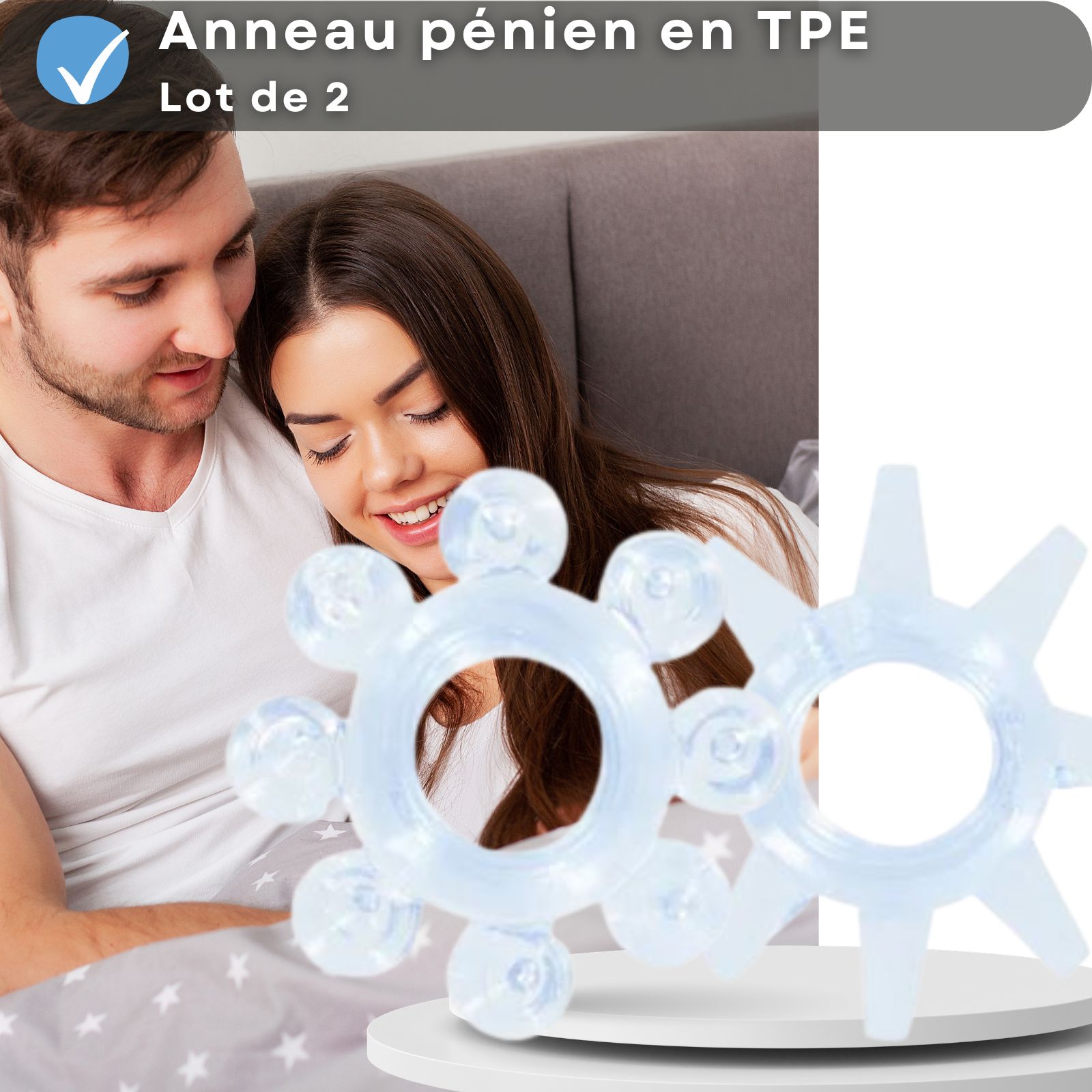 Lovelyness - Anneaux péniens en lot de 2