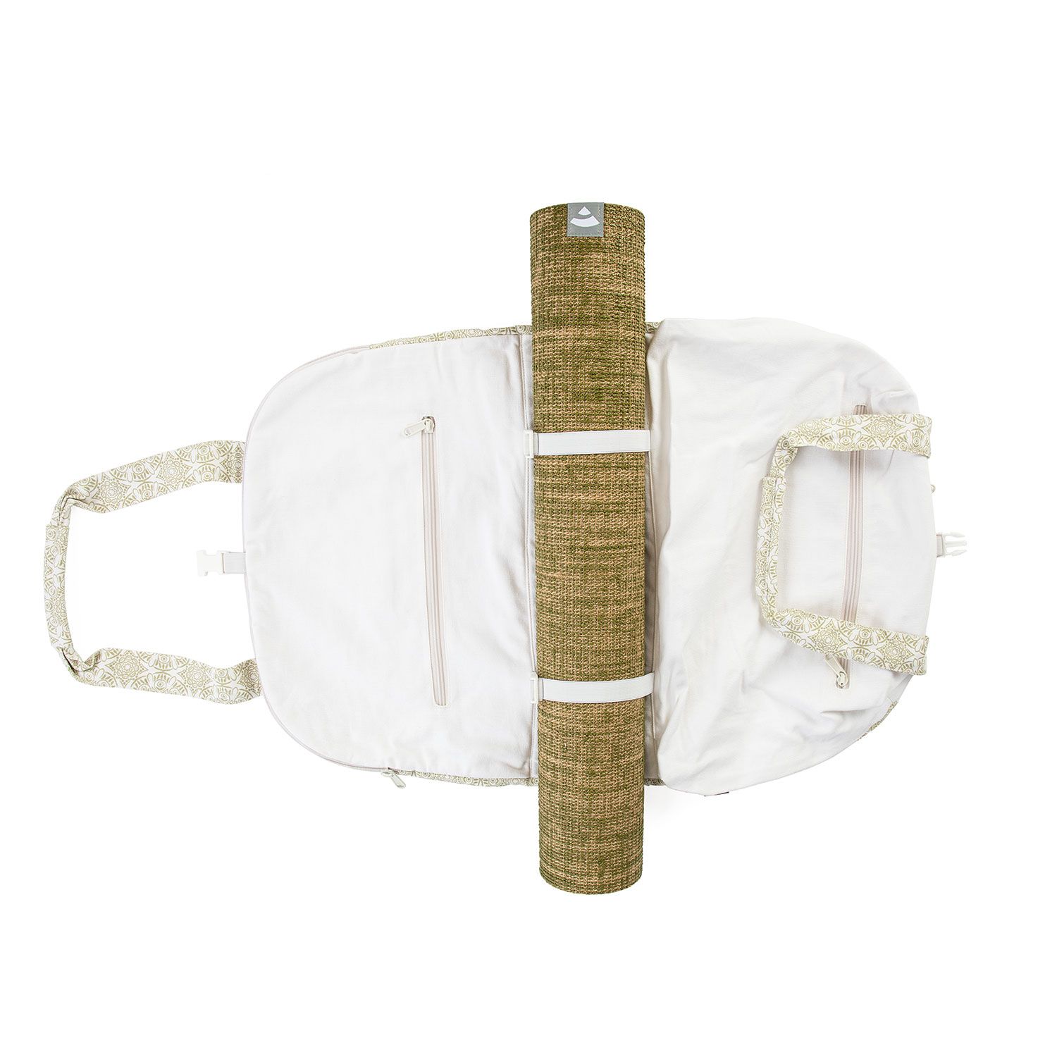 bodhi Collection Maharaja : Sac de yoga à motifs NAMASTÉ "Madurai", écru