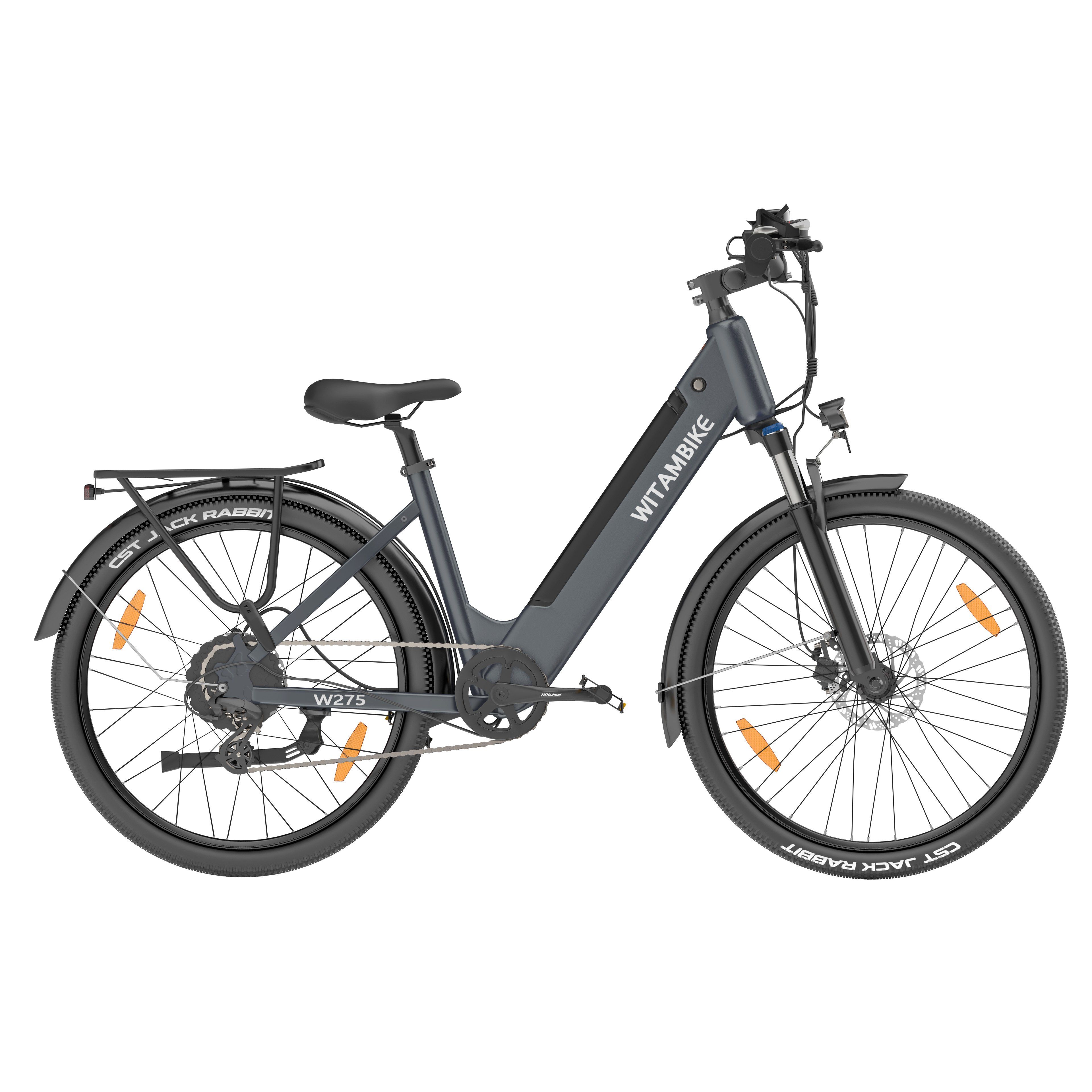 WITAMBIKE W275 Vélo électrique urbain, 36 V 13 Ah, pneus 27,5" x 2,10