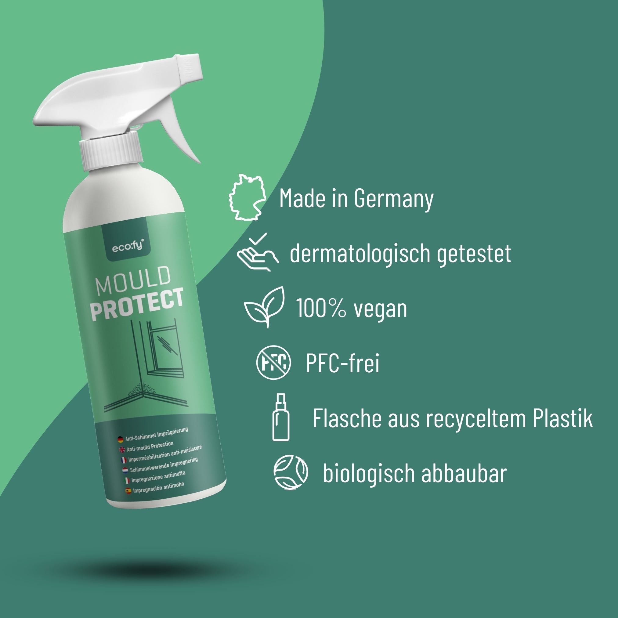 eco:fy® Imperméabilisant anti-moisissures • scellement contre les moisissures