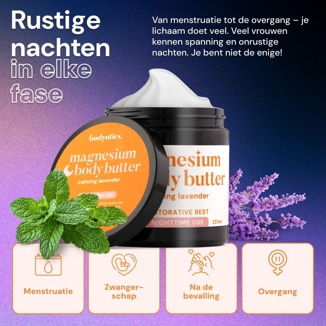 Bodyotics Magnesium Body Butter lavendel, munt.