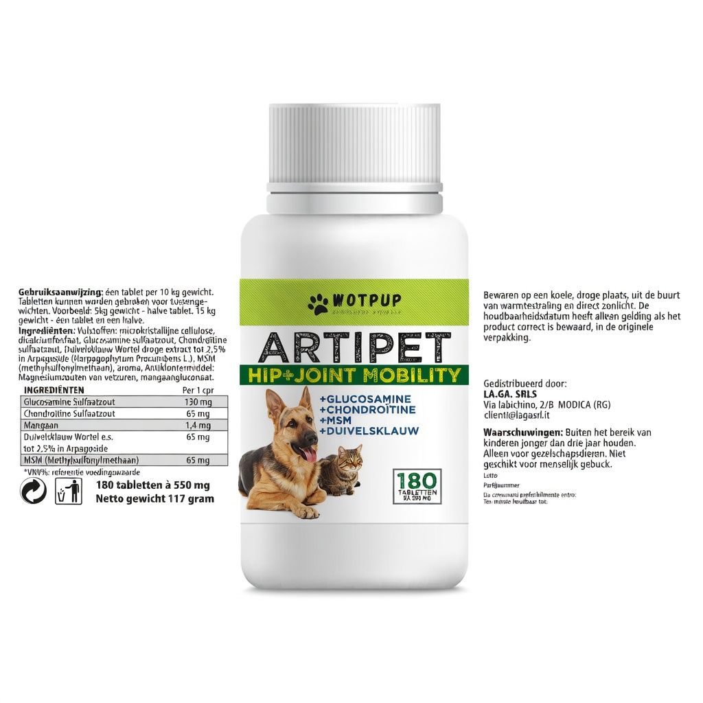 LA.GA Voordeelpakket 2x ArtiPet Gewrichten Voorraadpack + Poepzakhouder