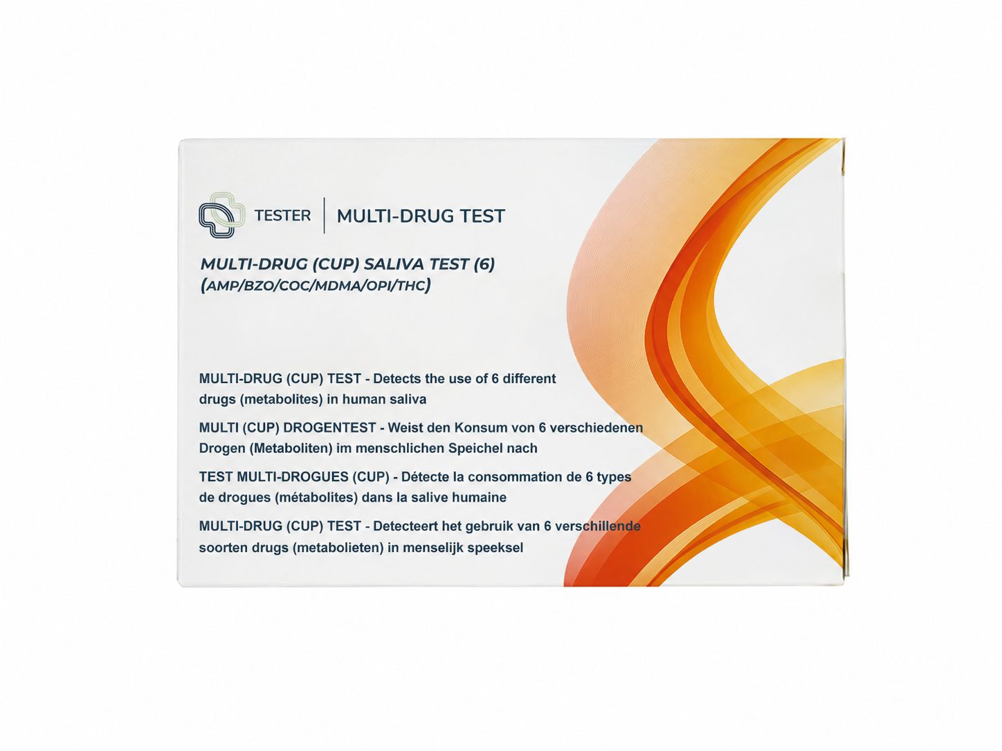Tester - Multi-Drug 6 speeksel zelftest - screening op 6 stoffen