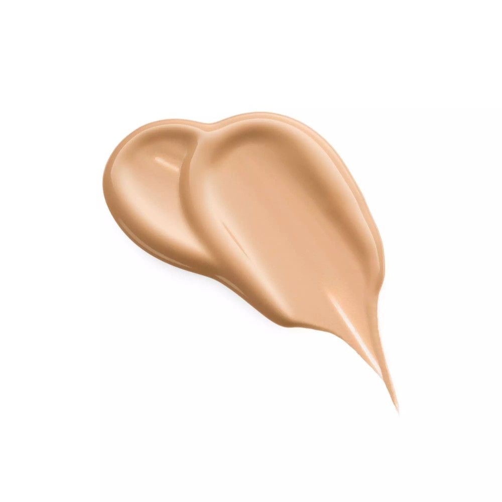 Éclaboussure de Catrice True Skin Concealer. Teinte brun clair. Texture lisse. Sur fond blanc.