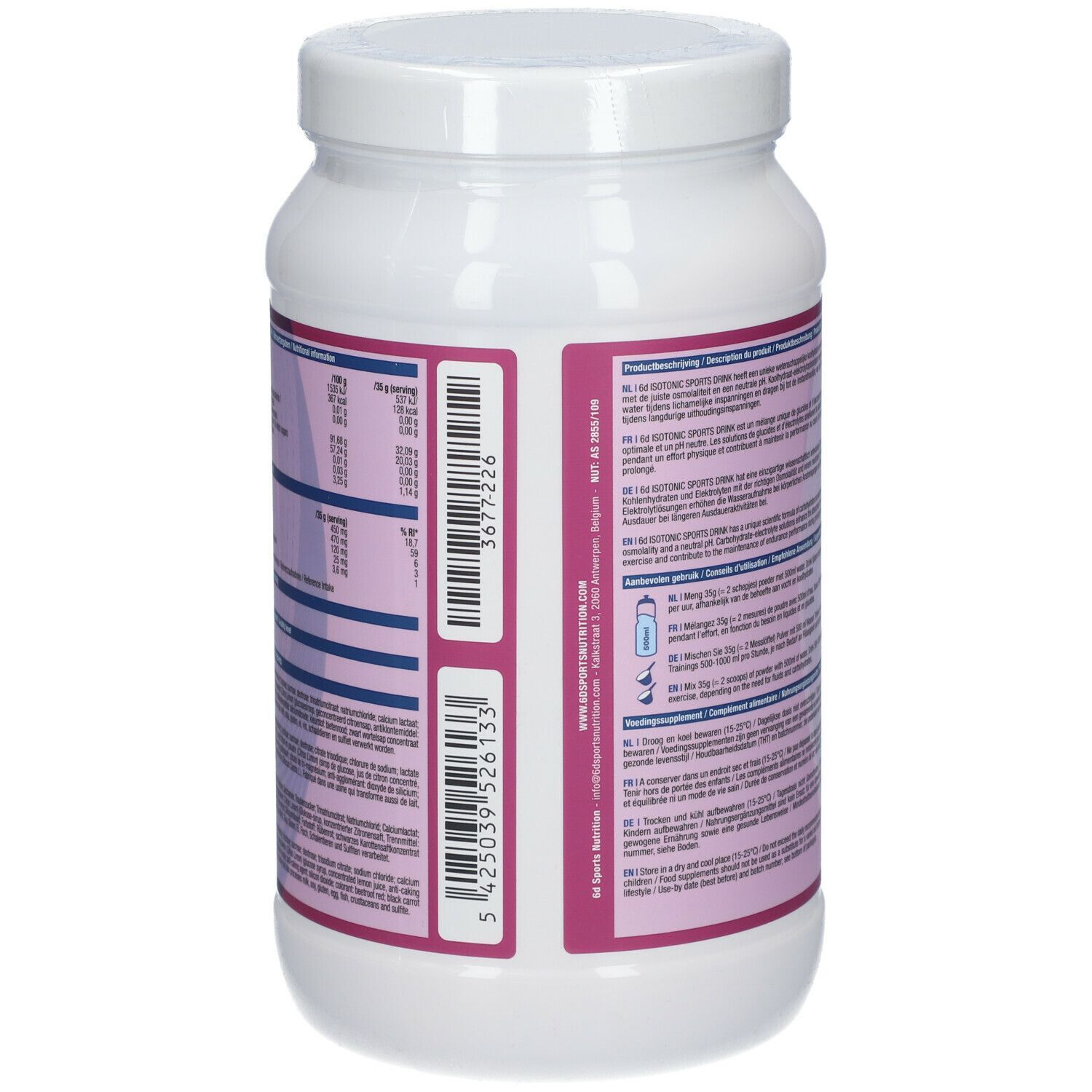 6D Sports Nutrition Isotonic Sports Drink Blueberry
