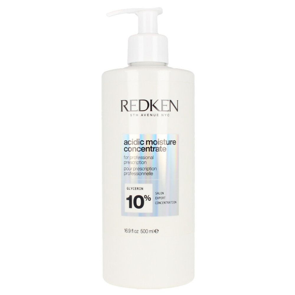 Redken fles met pompdispenser, "acidic moisture concentrate", 500ml.