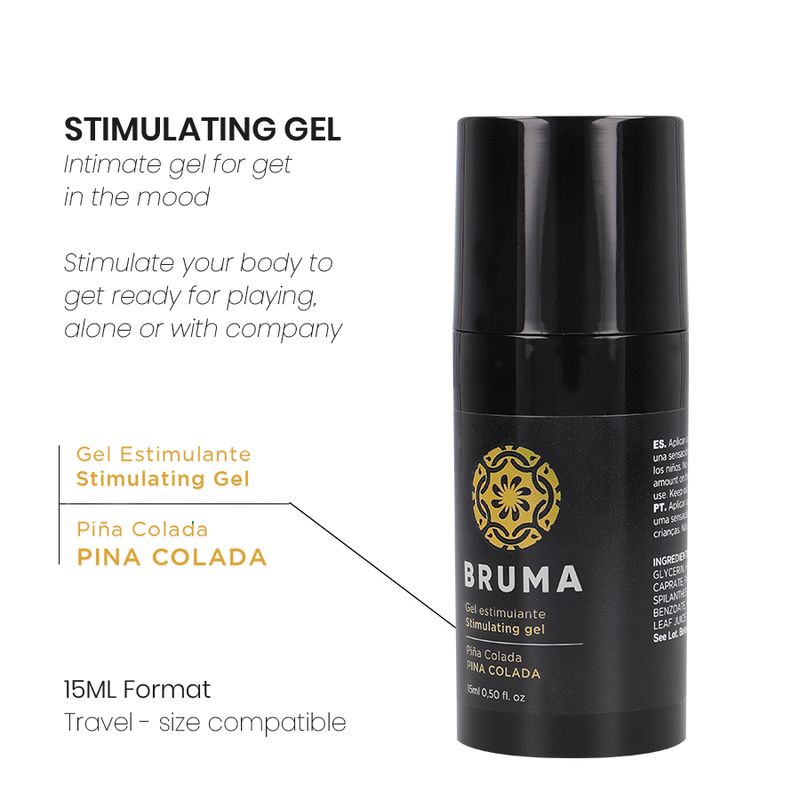 Bruma Sens Cosmetics stimulerende gel, Pina Colada, 15ml.