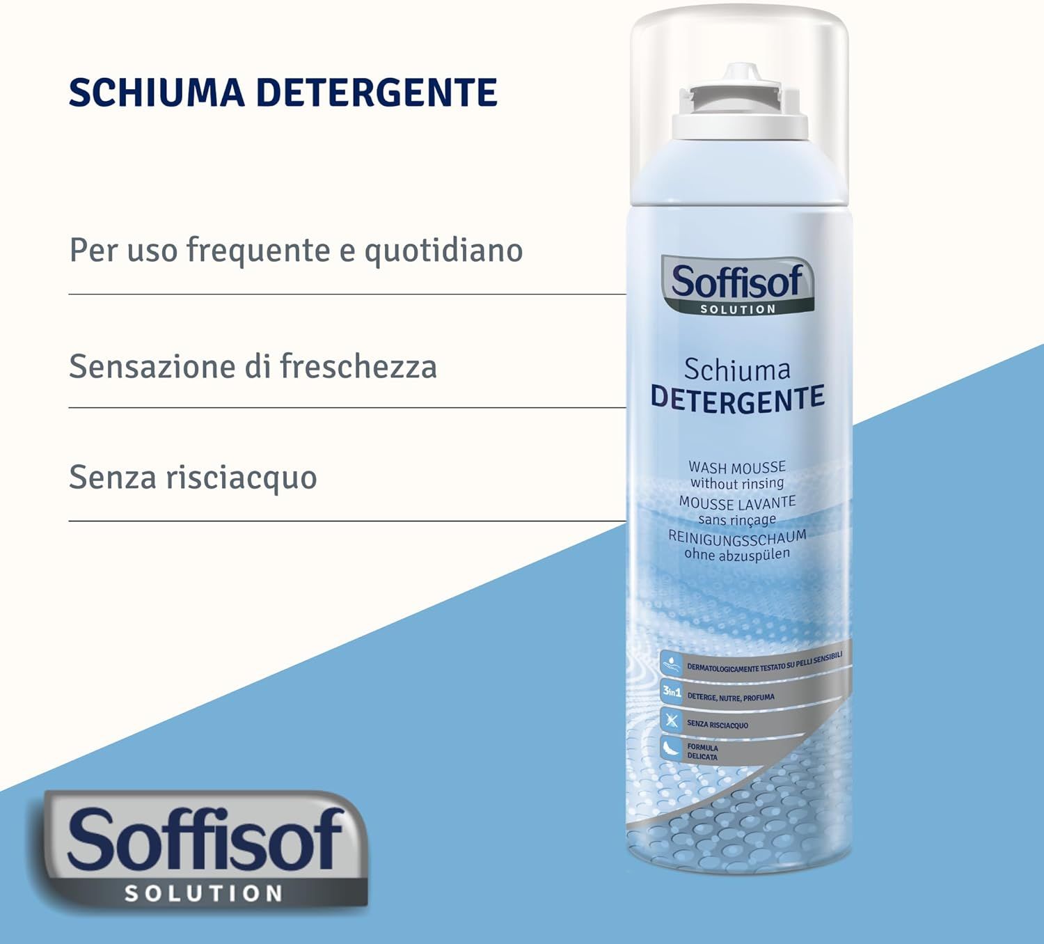 Soffisof Mousse nettoyante sans rinçage