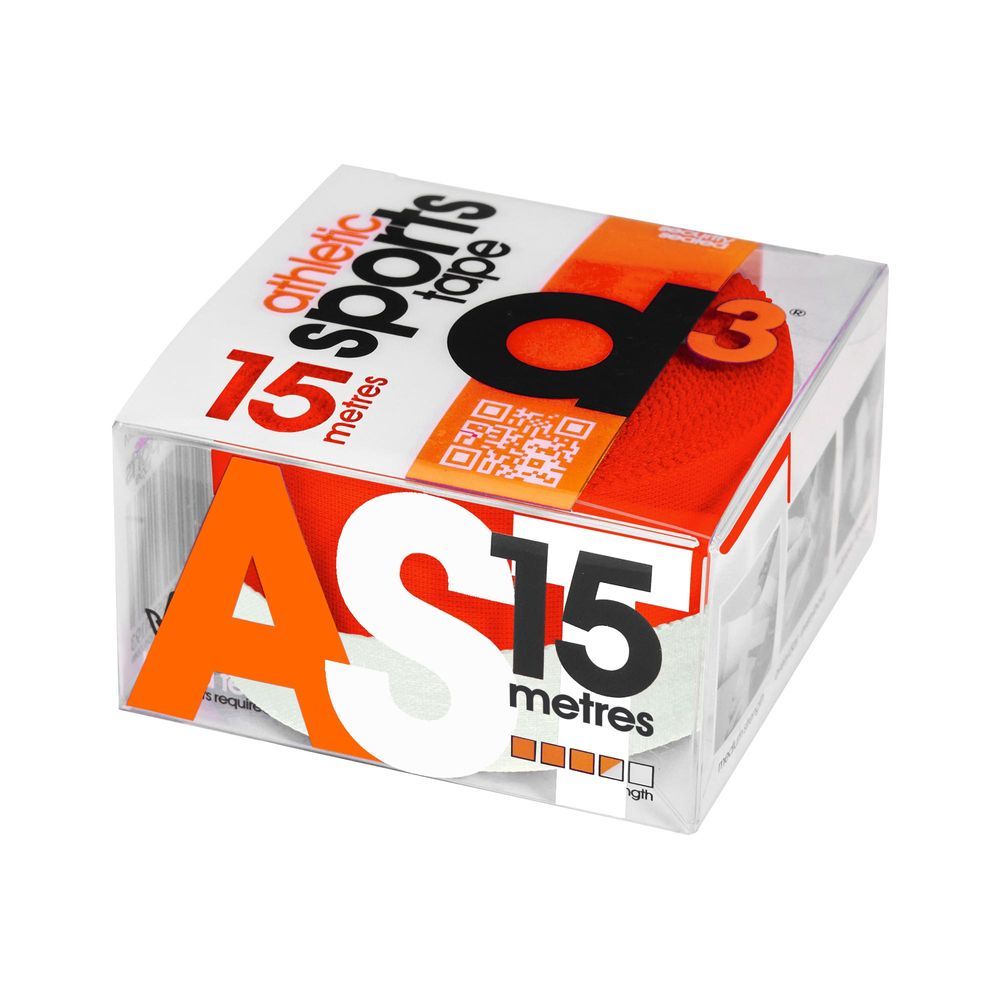 Verpakking voor d3 Athletic Sports Tape, 15 meter.