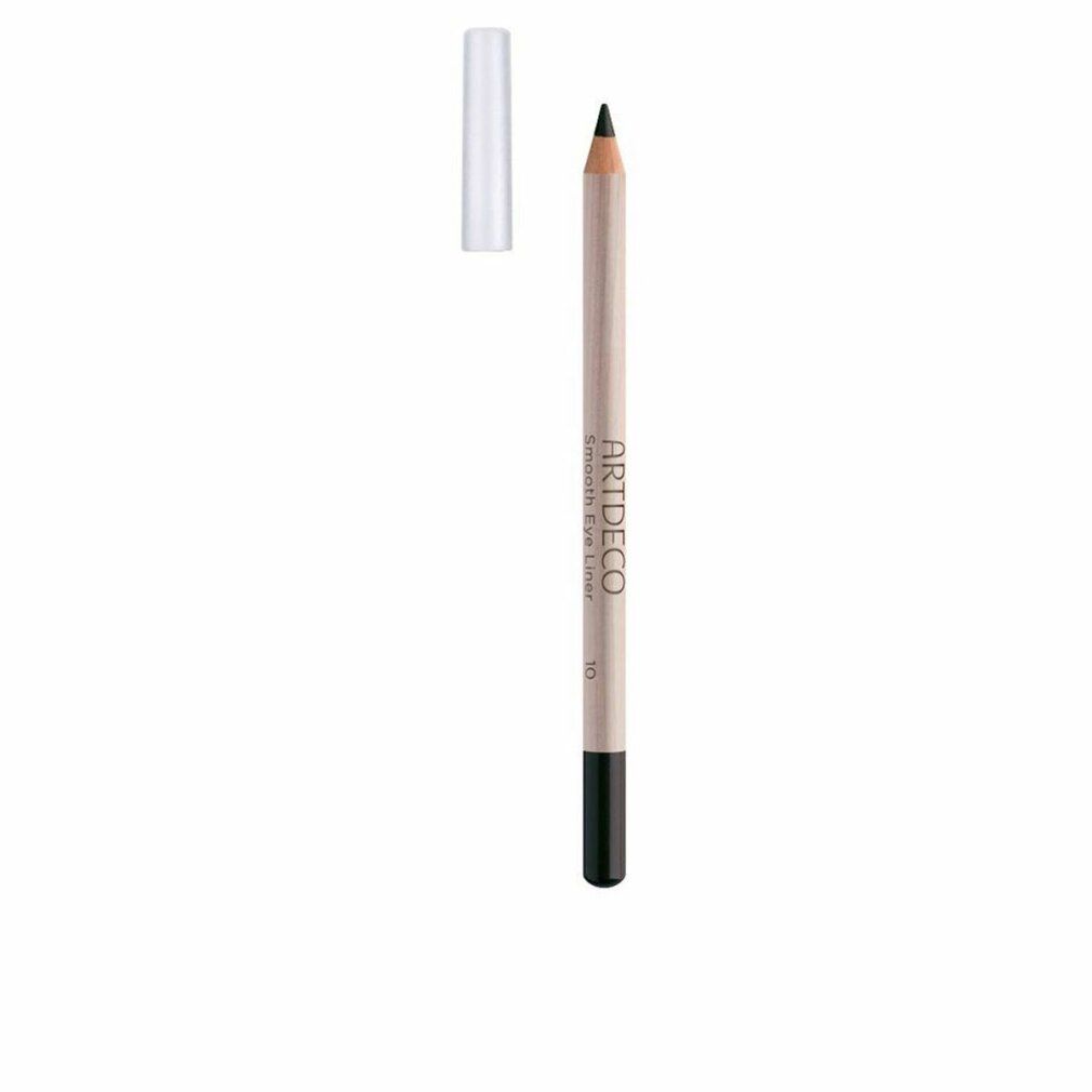 Artdeco Smooth Eye Liner, potlood met zwarte punt, lichte houten schacht en transparante dop. Opschrift "ARTDECO Smooth Eye Liner 55".