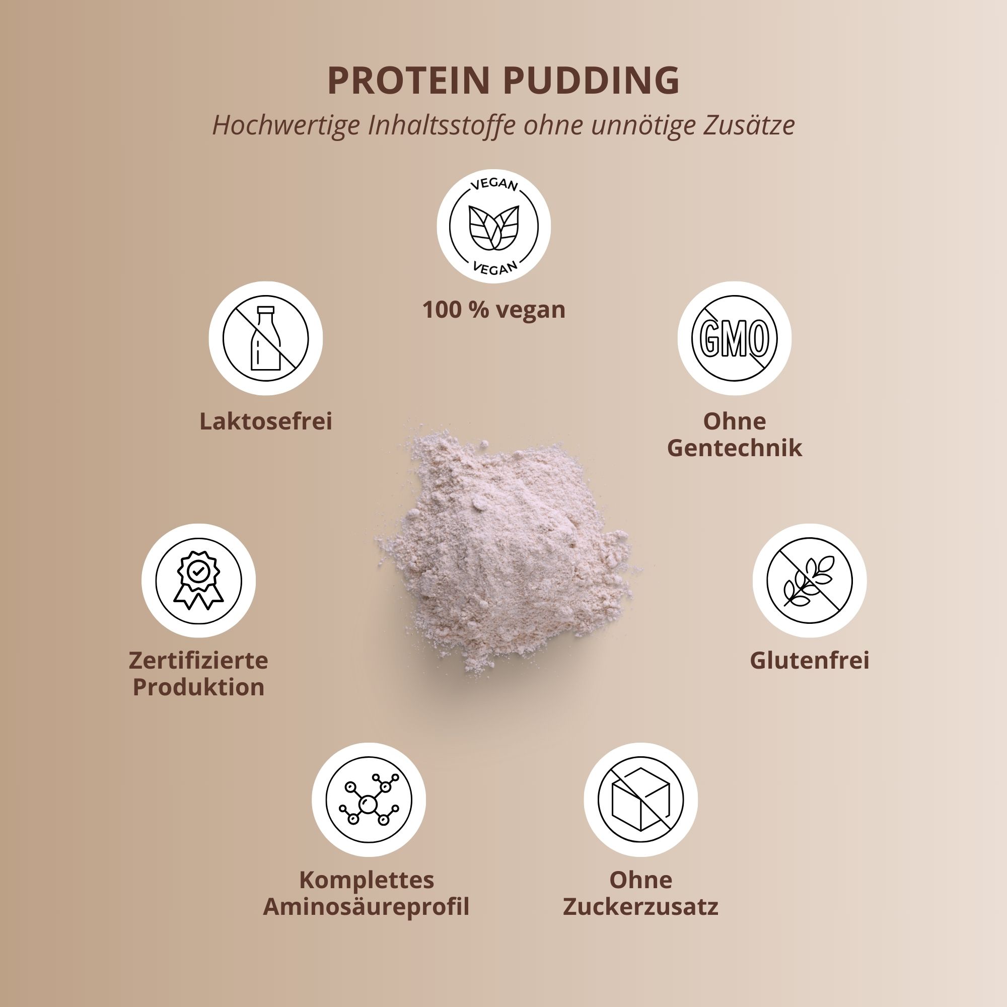 nutri+ Pudding protéiné en poudre végétalien