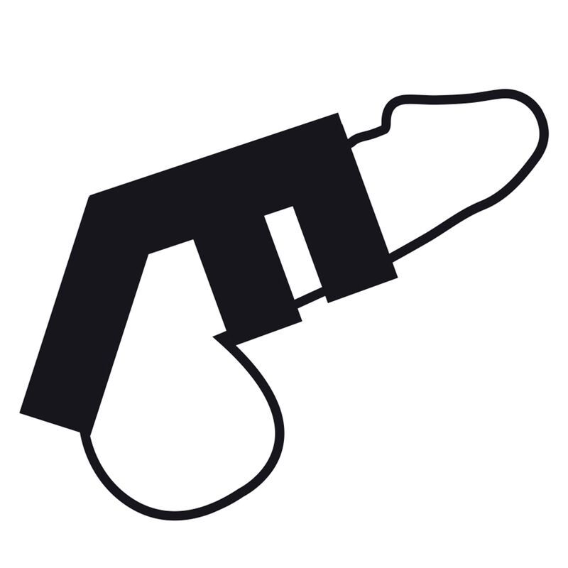 Symbool van een penis- en balring met verstelbare drukregeling.