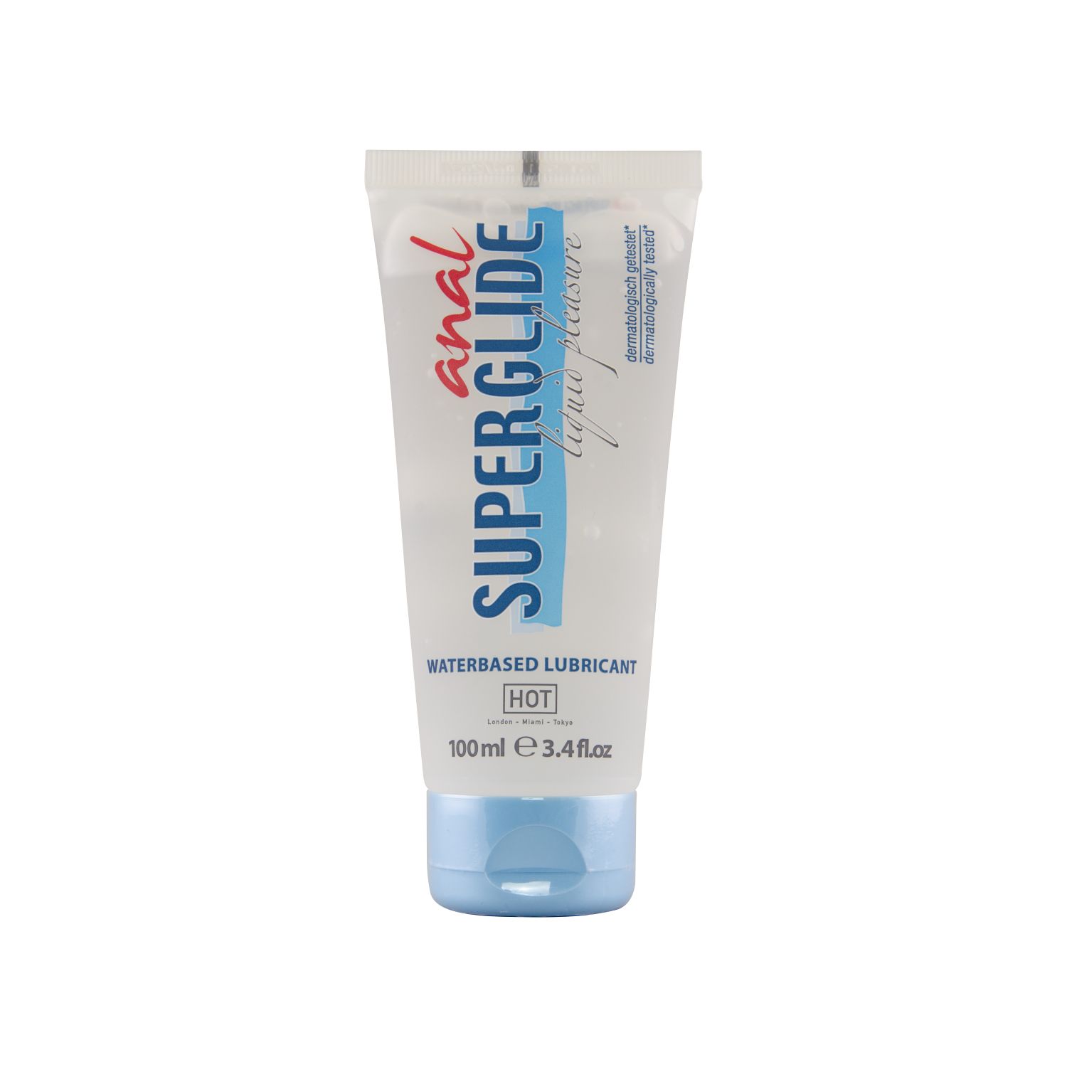 Tube de lubrifiant Anal Superglide, à base d'eau, 100ml.