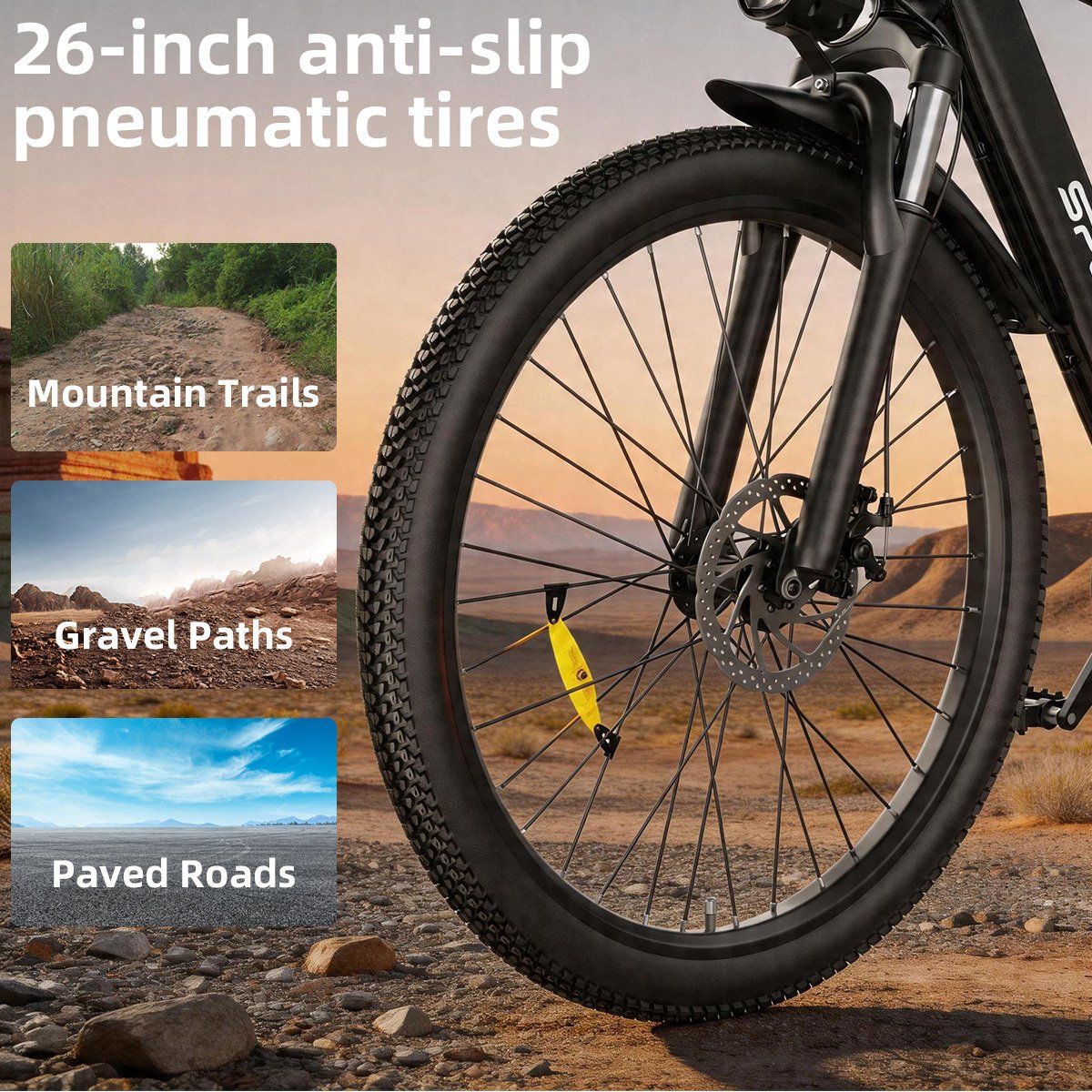 Toofly T8 Elektrische stadsfiets, 48V 13Ah accu