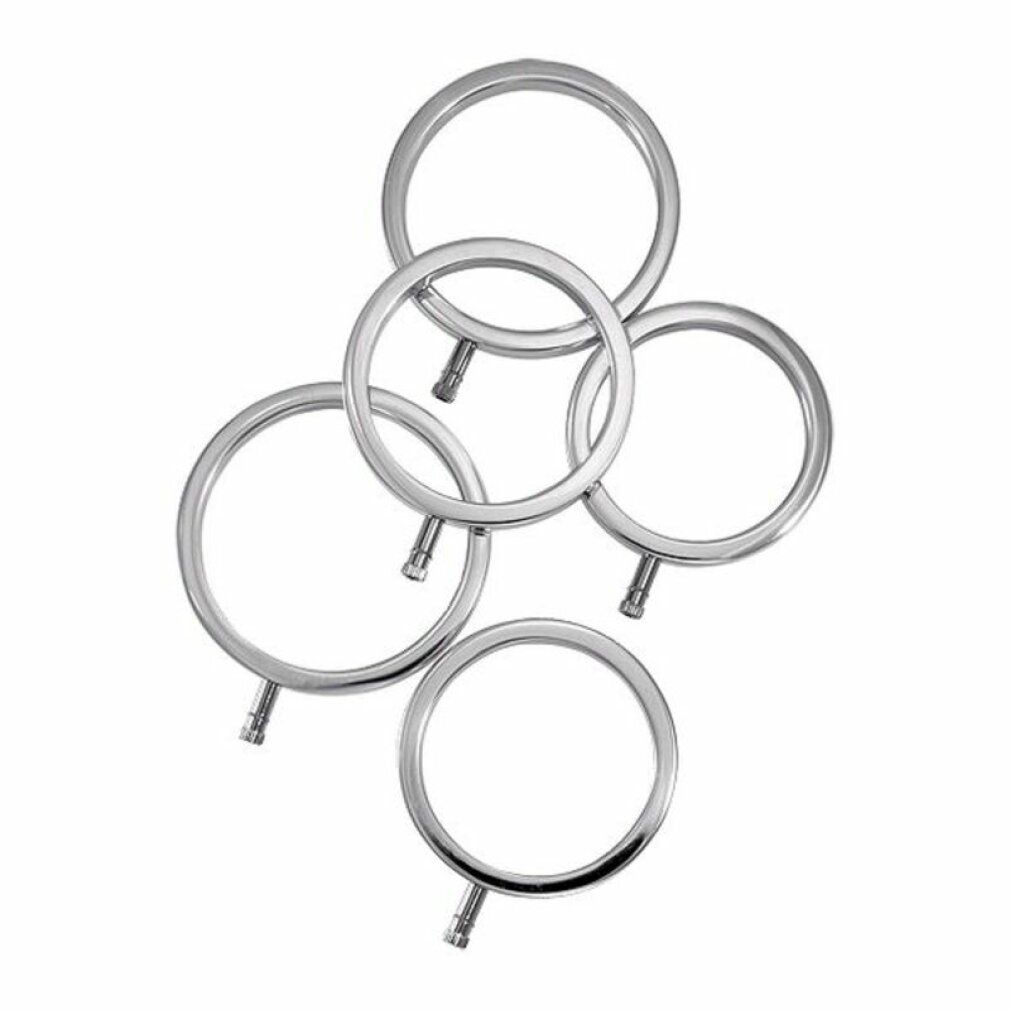 ElectraStim Solid Metal Cock Ring Set 5 tailles