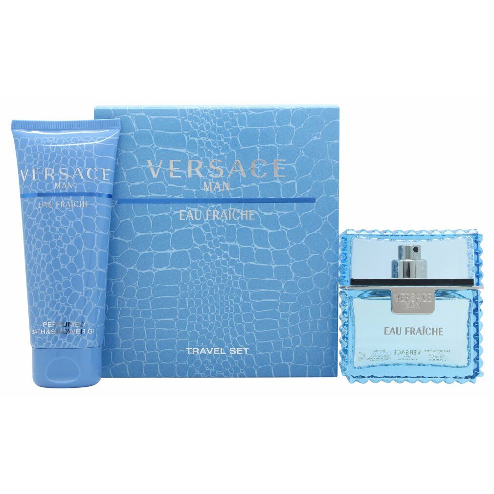 Versace Man Eau Fraiche Geschenkset  edt +  Bad & Douchegel
