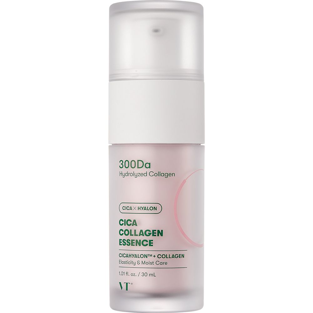 Flacon d'essence "300Da Hydrolyzed Collagen" et "Cica Collagen Essence".