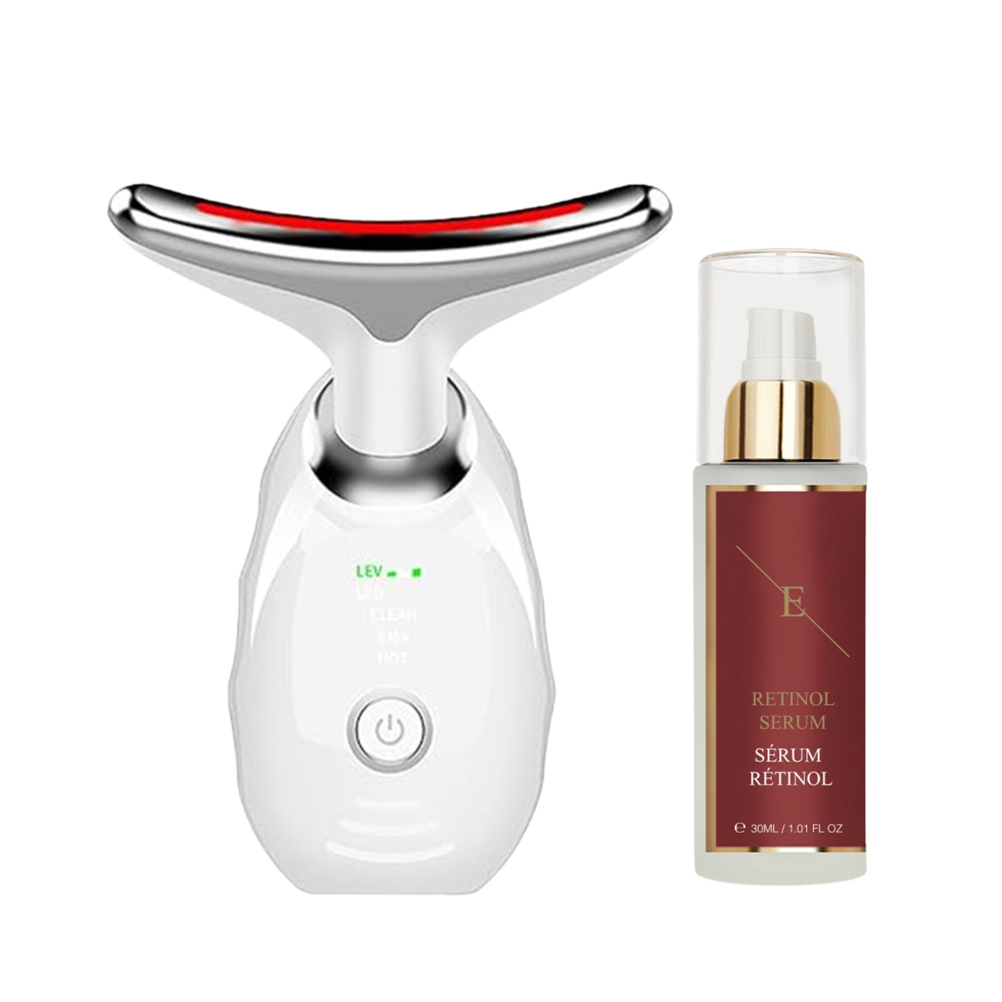 ErthSkin London Appareil Massage Visage Cou Duo Rétinol