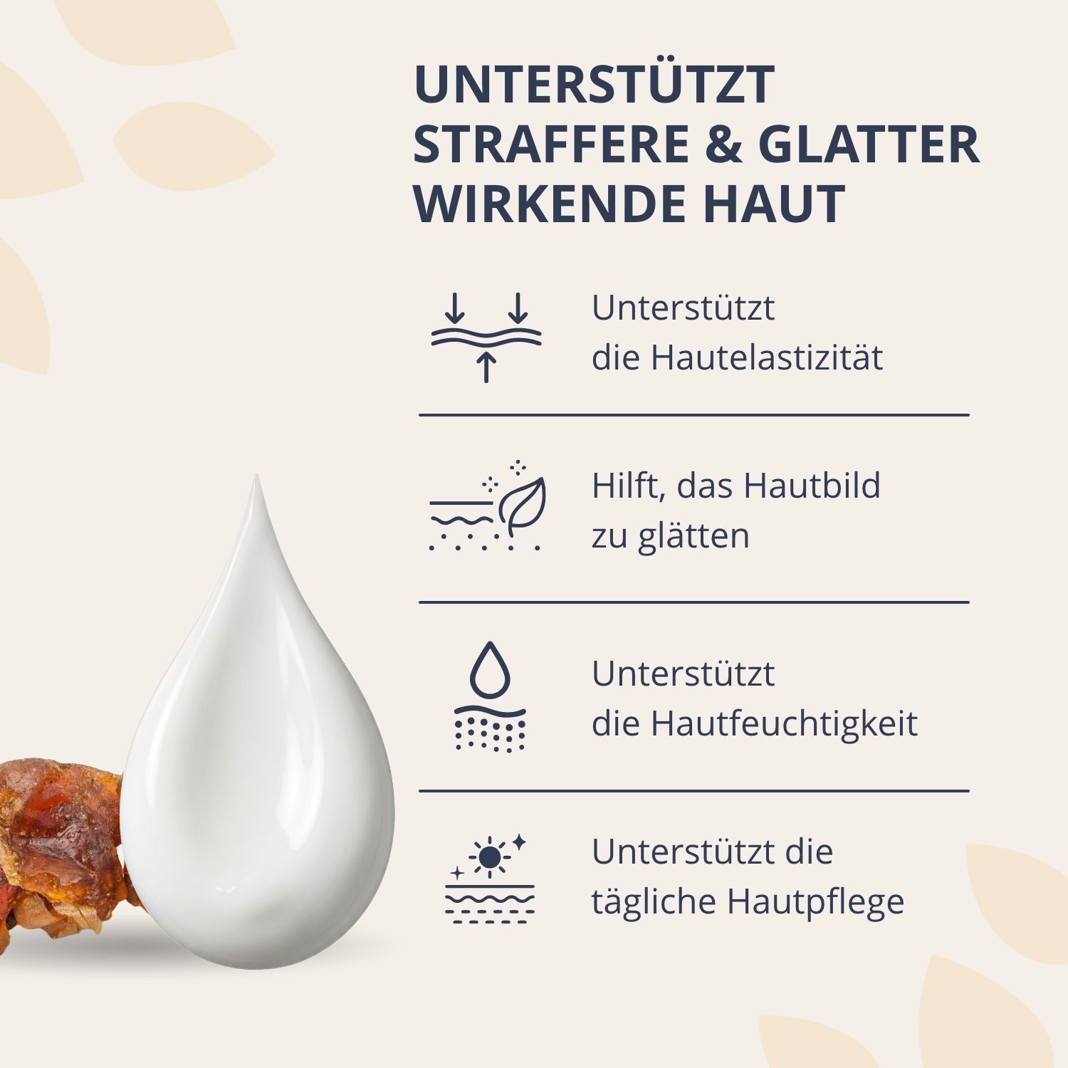 Golden Tree Ageless crème ondersteunt een stevigere, gladdere huid: ondersteunt elasticiteit, egaliseert huidtextuur, ondersteunt hydratatie, dagelijkse huidverzorging.