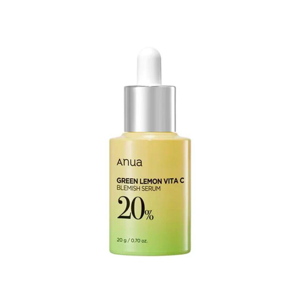 Anua Green Lemon Vita C serum tegen vlekken, flesje met druppelaar, 20% Vitamine C.