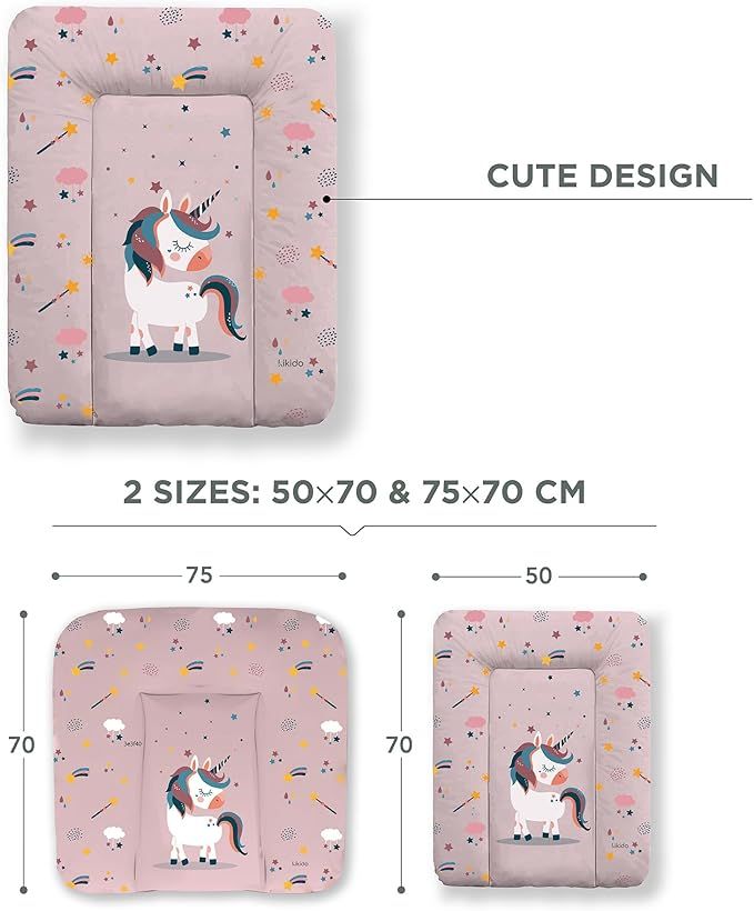 Kikido zacht verschoningsmatje, Eenhoorns