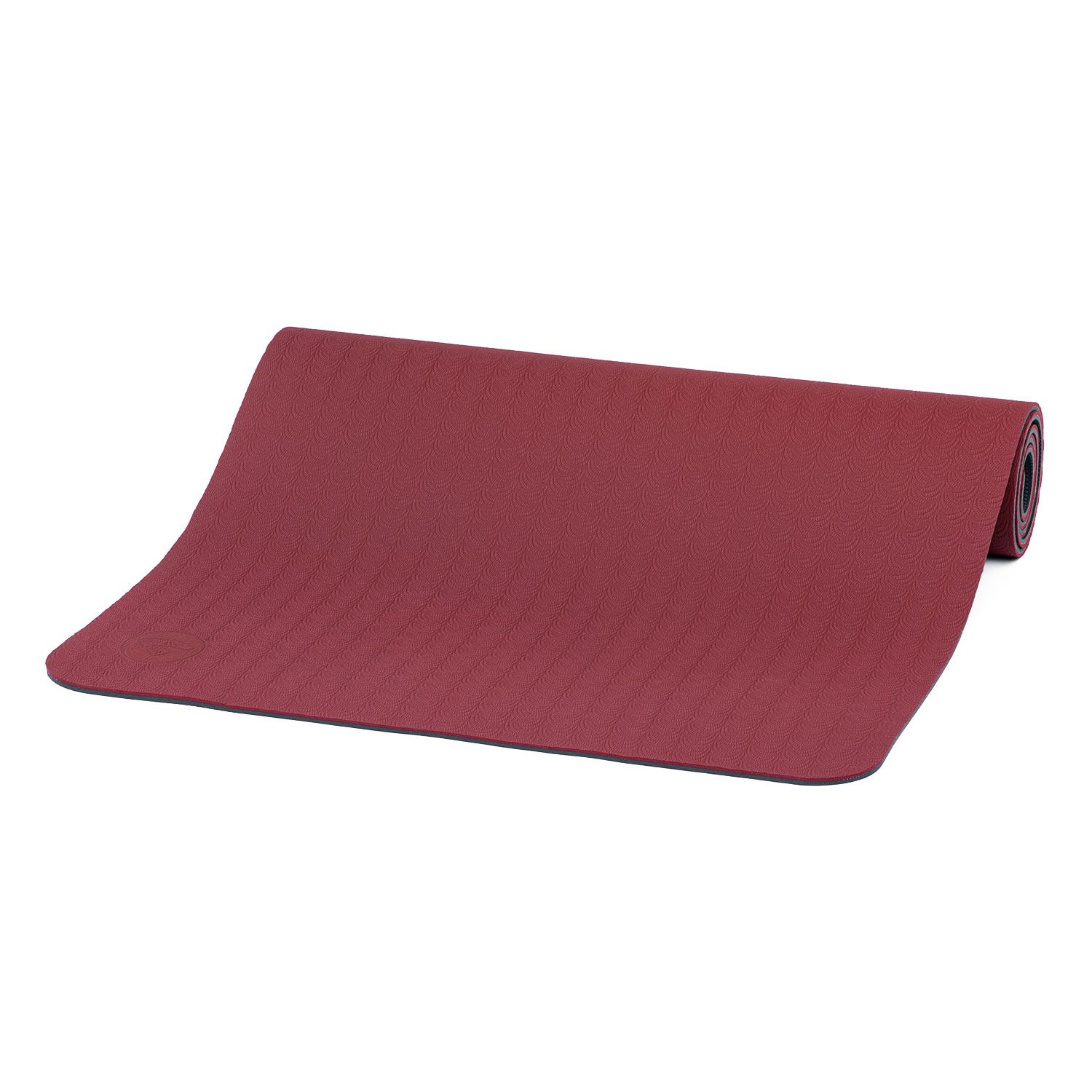 bodhi LOTUS PRO yogamat donkerrood/antraciet