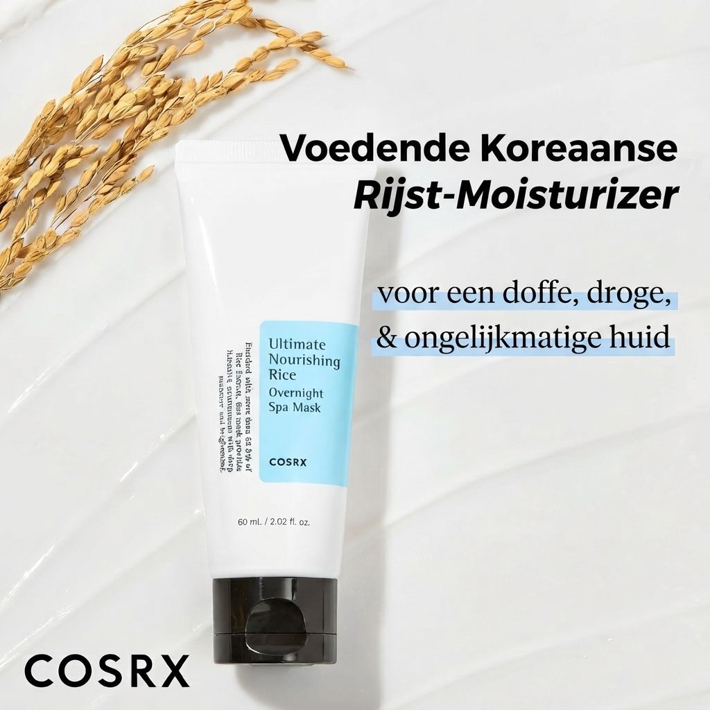 Voedende Koreaanse rijst-moisturizer COSRX voor doffe, droge, ongelijkmatige huid.