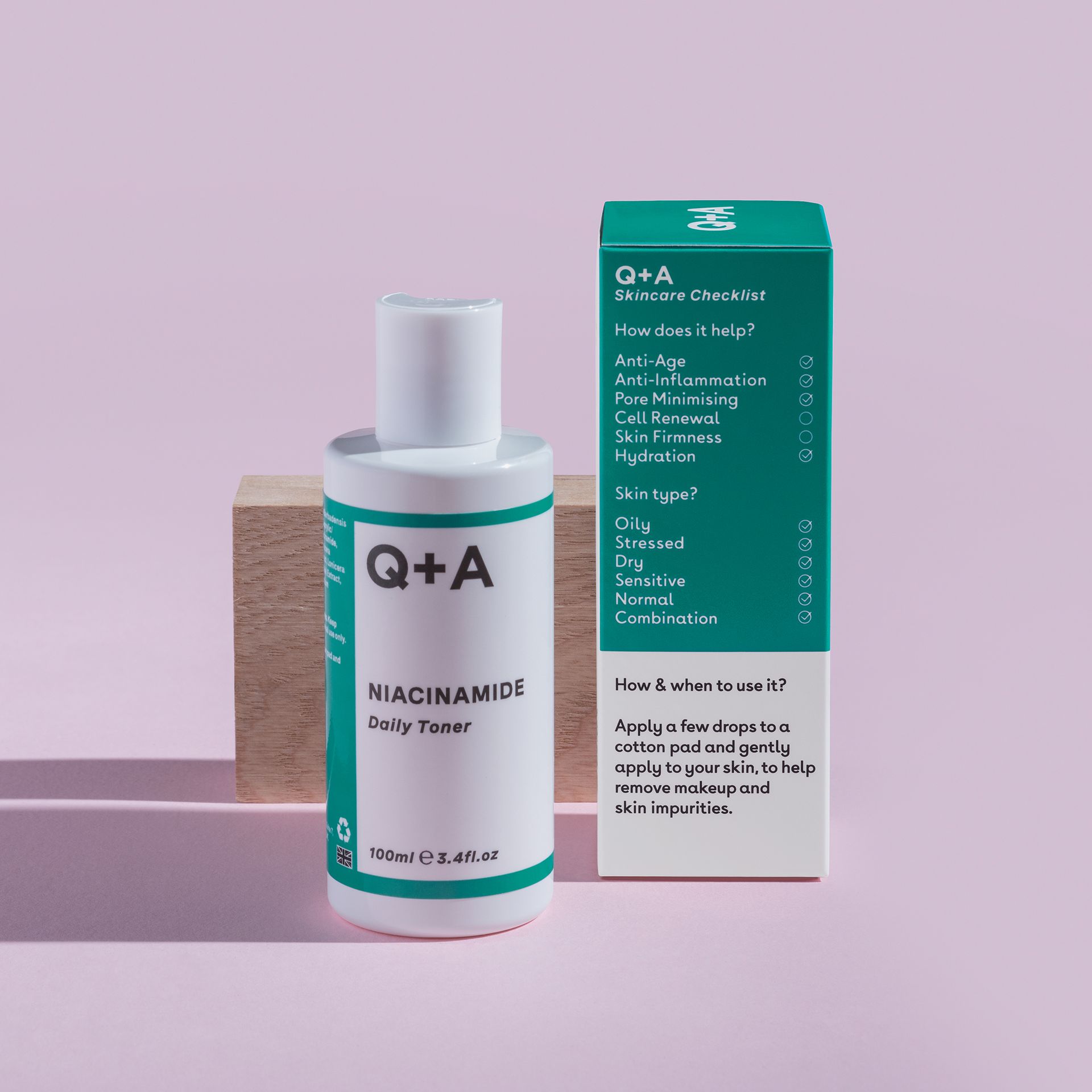 Q + A Skin Niacinamide Daily Toner